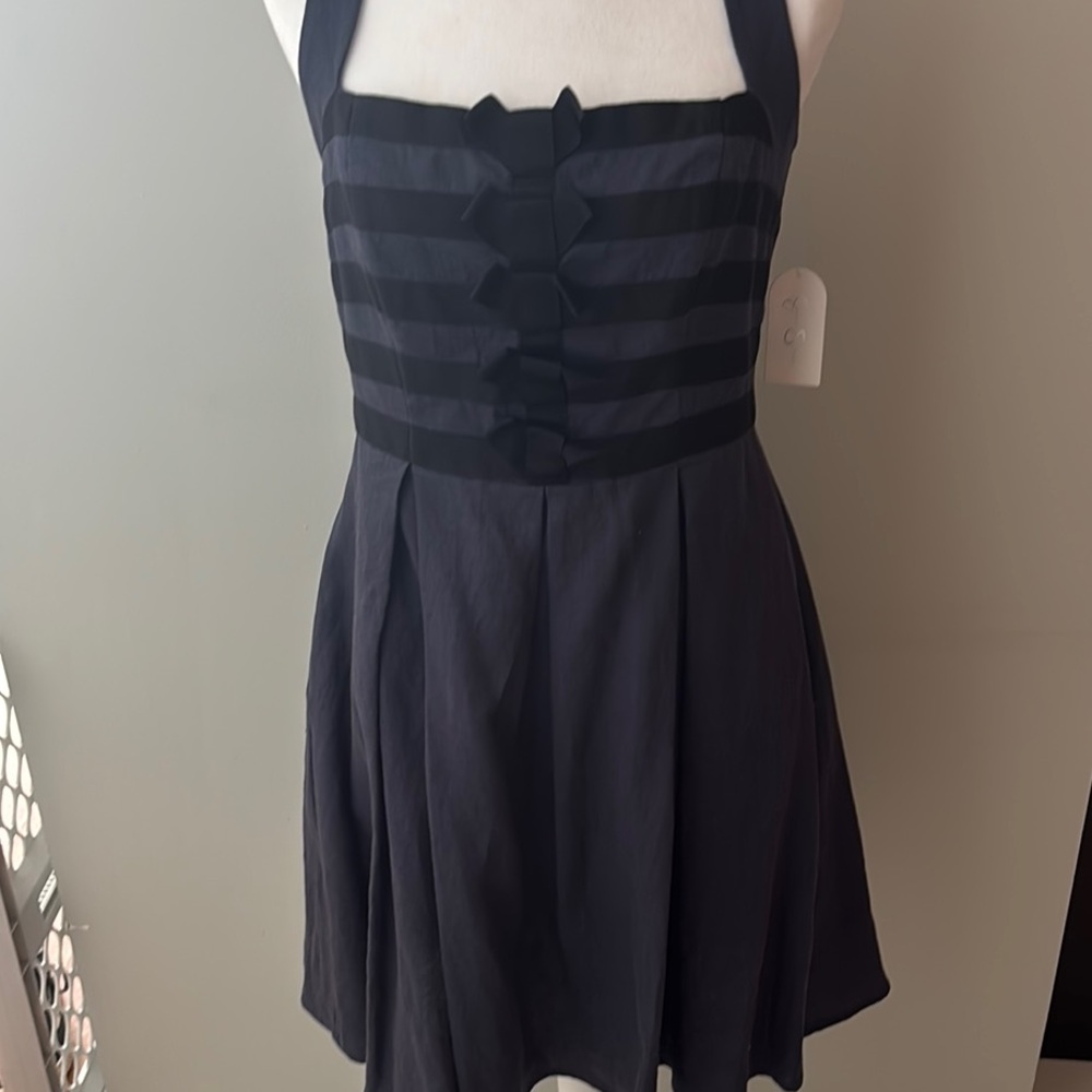 Jessica Simpson Navy Halter Dress